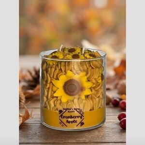 Sunflower Cranberry Apple Candle
